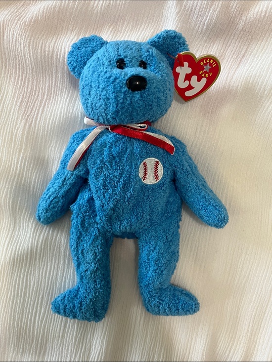 Ty Other - Ty Beanie Baby “Addison”- Blue Baseball Bear